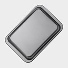 Противень Доляна «Прямоугольник. Жаклин», 37×25×5 см, антипригарное покрытие, чёрный - Фото 5