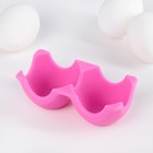 Подставка для яиц Доляна «Дуо», 11×5 см, цвет МИКС - Фото 1