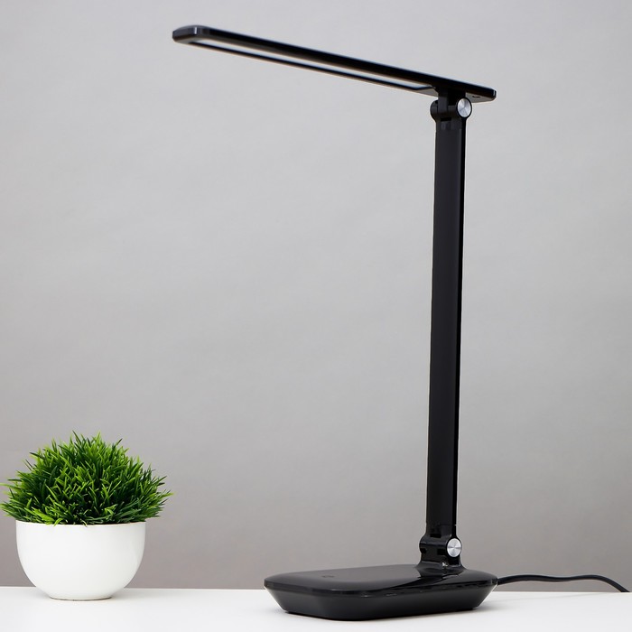 Настольная лампа СТ111, 6Вт LED, 400Лм, цвет чёрный - Фото 1