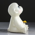 Копилка "Медвежонок", белая, керамика, 21 см - Фото 2