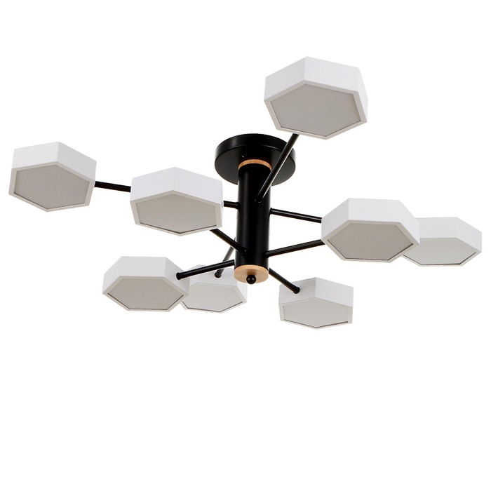 Люстра 1318/8WT LED 192 Вт 3000-6000К белый 86×86×25 см BayerLux - Фото 1