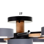 Люстра 1316/9GR LED 216Вт 3000-6000К серый 87х87х17 см BayerLux 5572108 - фото 13997198