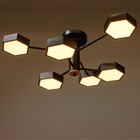 Люстра 1318/6BK LED 144 Вт 3000-6000К чёрный 71×65×25 см BayerLux - фото 53926284