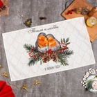 Полотенце кухонное новогоднее «Этель» Winter robin, 40×73 см, 100% хлопок, саржа 190 г/м² - Фото 2