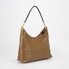 Сумка женская на молнии, цвет светло-коричневый - фото 21402504