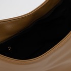 Сумка женская на молнии, цвет светло-коричневый - фото 21402505