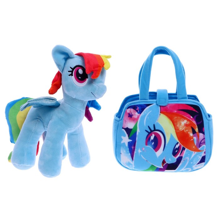 Мягкая игрушка «Пони Радуга» в сумочке, My Little Pony, 25 см - Фото 1