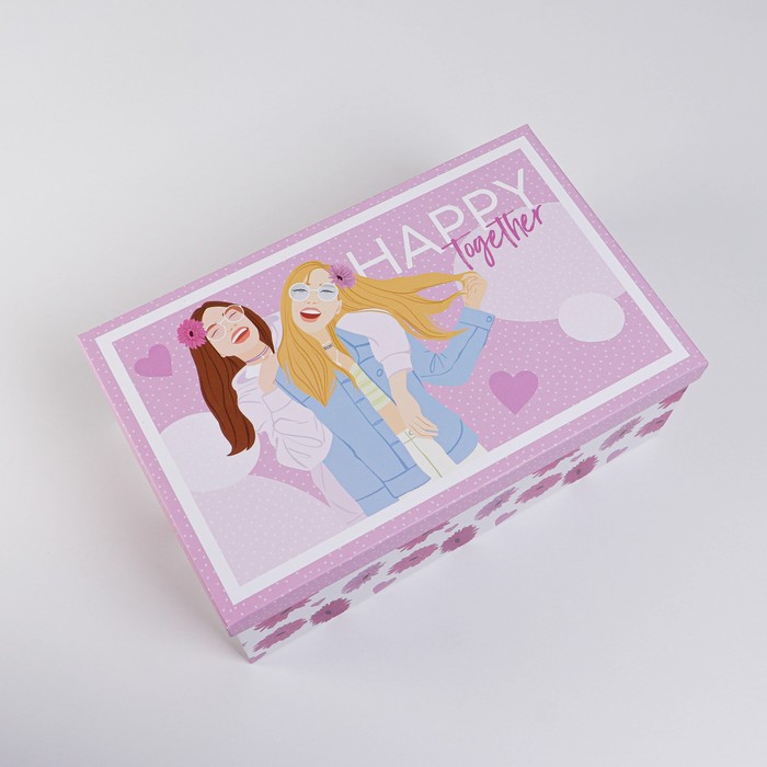 Набор коробок 6 в 1, упаковка подарочная, «Girls», 20 х 12.5 х 7.5 ‒ 32.5 х 20 х 12.5 см - фото 1889678521