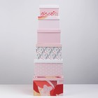 Набор коробок 6 в 1, упаковка подарочная, «Love», 20 х 12.5 х 7.5 ‒ 32.5 х 20 х 12.5 см - Фото 2