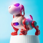 Робот-собака IQ DOG, ходит, поёт, работает от батареек, цвет розовый - фото 7024292