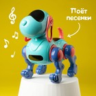 Робот-собака IQ DOG, ходит, поёт, работает от батареек, цвет голубой - фото 3739449