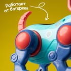 Робот-собака IQ DOG, ходит, поёт, работает от батареек, цвет голубой - фото 3739451