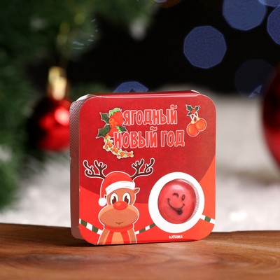 Жевательная резинка «Ягодный новый год», клубника, 14 г