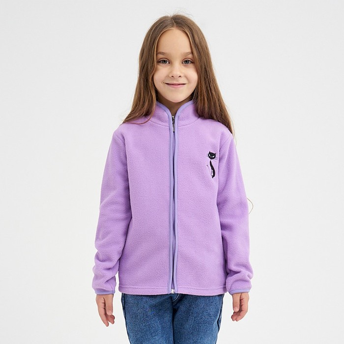 Джемпер детский, лиловый, рост 104 см - Фото 1