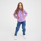 Джемпер детский, лиловый, рост 110 см - Фото 4