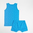 Комплект (майка, трусы) для мальчика, цвет бирюзовый, рост 140 см - фото 27412950