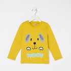 Лонгслив для мальчика, цвет горчичный, рост 86 см - Фото 1