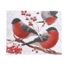 Алмазная мозаика на новый год с частичным заполнением «Снегири», 20×25 см, набор для творчества - Фото 3