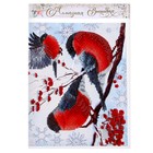 Алмазная мозаика на новый год с частичным заполнением «Снегири», 20×25 см, набор для творчества - Фото 5