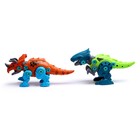 Конструктор винтовой «Мир динозавров», набор 2 штуки, 2 отвёртки 4 карточки, 50 деталей - Фото 2