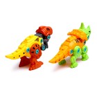 Конструктор винтовой «Мир динозавров», набор 2 штуки, 2 отвёртки 4 карточки, 50 деталей - Фото 3