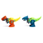 Конструктор винтовой «Мир динозавров», набор 4 штуки, 2 отвёртки 4 карточки, 100 деталей - Фото 3