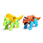 Конструктор винтовой «Мир динозавров», набор 4 штуки, 2 отвёртки 4 карточки, 100 деталей - Фото 5