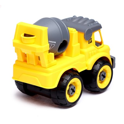 Конструктор винтовой «Бетономешалка», с отвёрткой, 24 детали