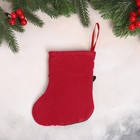 Мягкая подвеска «Носок - олень с бабочкой», 13×17 см, красно-зелёный - Фото 2