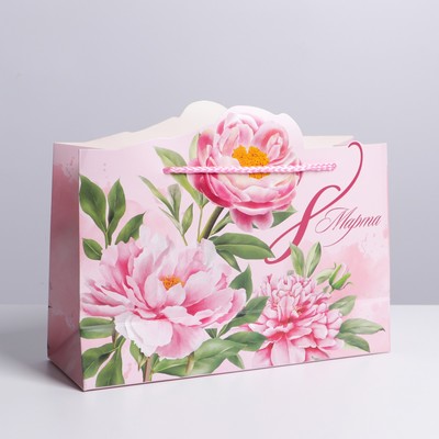 Пакет подарочный, упаковка, «Расцветай», 30 х 23 х 10 см