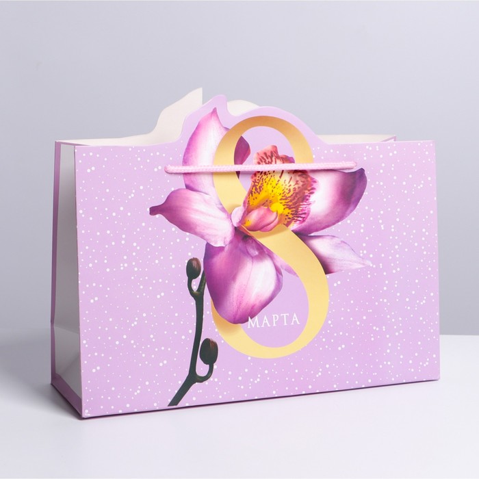 Пакет подарочный, упаковка, «Цвети», 30 х 23 х 10 см - Фото 1