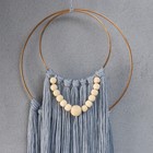 Панно настенное текстиль "Бохо" серо-голубой 7090515