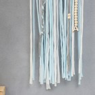 Панно настенное текстиль "Звёздочки" голубые нити 70х45 см - фото 6495116