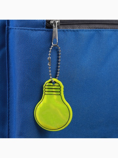 Светоотражающий элемент «Лампочка», двусторонний, 5.5×4 см, МИКС