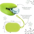 Контейнер для хранения и стерилизации сосок и пустышек, силиконовый, цвет зеленый - Фото 2
