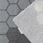 Коврик придверный грязезащитный Доляна «Гамма», 80×120 см, цвет серый - Фото 5