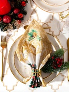 Набор сервировочных салфеток «Этель» Golden Christmas, 40×40 см - 4 шт., 100% хлопок, саржа 190 г/м² - Фото 3