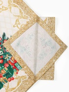 Набор сервировочных салфеток «Этель» Golden Christmas, 40×40 см - 4 шт., 100% хлопок, саржа 190 г/м²  (артикул 7015800)  большой выбор товаров оптом и в розницу по низким ценам с доставкой