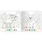 Раскраска по номерам с наклейками «Лесные животные», 16 стр. - Фото 3