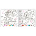 Раскраска по номерам с наклейками «Волшебный мир», 16 стр. - Фото 3