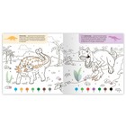 Раскраска по номерам с наклейками «Эра динозавров», 16 стр. - Фото 4