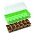 Мини-парник: 40 × 16 × 13 см, торфяная кассета на 12 ячеек, Greengo - Фото 3