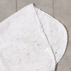 Салфетка - тряпка хозяйственная с оверлоком Доляна, 50×60 см, плотность 170 г/м, строчка 2,5 мм, цвет белый - Фото 2