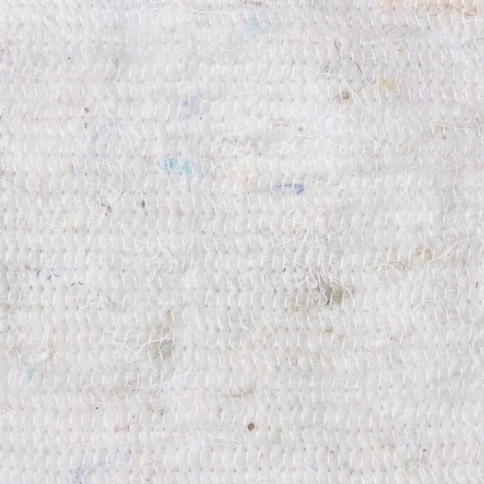 Салфетка - тряпка хозяйственная с оверлоком Доляна, 50×60 см, плотность 170 г/м, строчка 2,5 мм, цвет белый - фото 1905876894