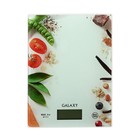 Весы кухонные Galaxy GL 2809, электронные, до 8 кг, рисунок "Специи" - Фото 2