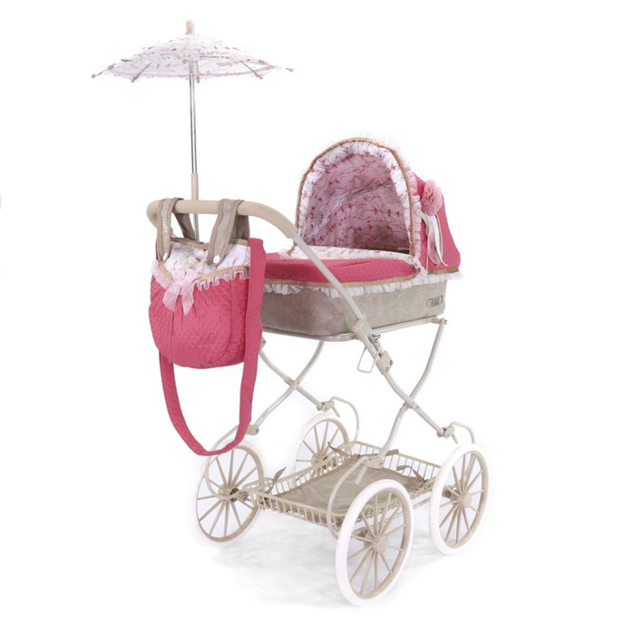 Коляска-люлька для кукол DeCuevas Martina, с сумкой и зонтиком, высота ручки 81 см - Фото 1