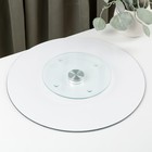 Подставка стеклянная для торта вращающаяся Magistro «Восток», d=32 см, цвет зеленый - Фото 3