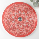 Подставка стеклянная для торта вращающаяся Magistro «Восток», d=32 см, цвет красный - Фото 2