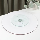 Подставка стеклянная для торта вращающаяся Magistro «Восток», d=32 см, цвет красный - Фото 3