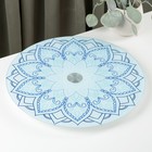 Подставка стеклянная для торта вращающаяся Magistro «Восток», d=32 см, цвет синий - Фото 1